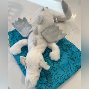 Jellycat White Snow Dragon Plush Toy